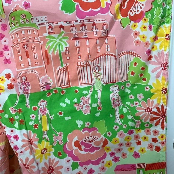Lilly Pulitzer Crop Pants Spring 2005 - Negresco Multi Colorful World - Picture 3 of 5